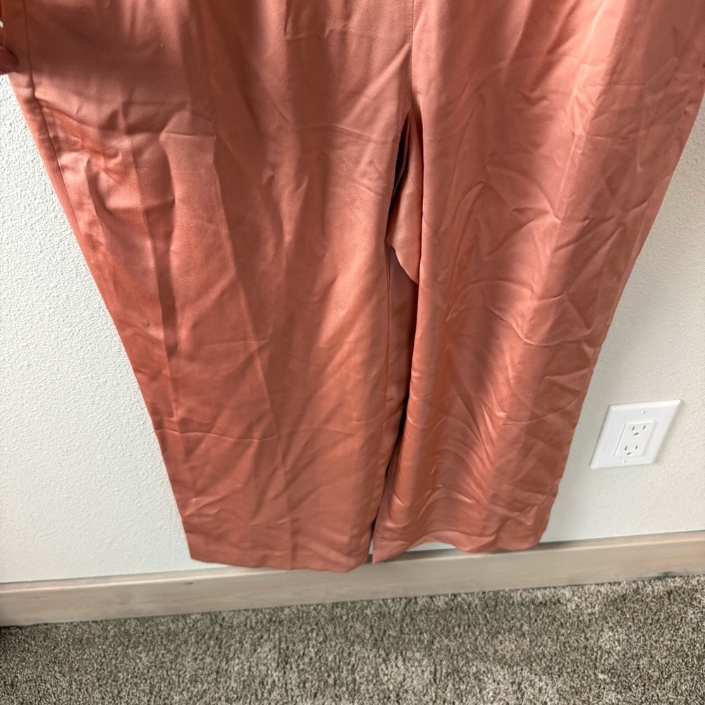 New J. Crew Satin Gloucester Back Crepe Jumpsuit Seashell Pink NWT Women Size 8 - Picture 6 of 16